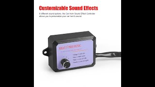 12V24V 8 Sound Musical Electronic Horn Controller 3 Pro Musical Horn for Car Truck Marine Boat [upl. by Genvieve874]