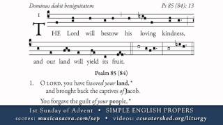 COMMUNION • 1st Sunday of Advent • SIMPLE ENGLISH PROPERS [upl. by Welby686]