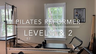 Level 1 amp 2 Pilates Reformer  Beginner 40 Minute Workout [upl. by Nelie]