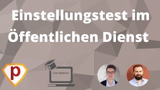 Einstellungstest im Öffentlicher Dienst  das wird gefragt  Übungen [upl. by Mensch]