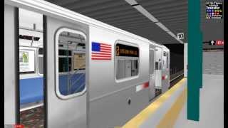 OpenBVE R142A 2 Train At Time Square42St [upl. by Orola285]