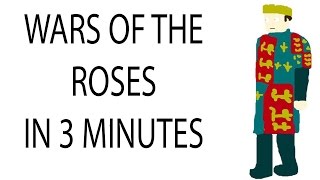 Wars of the Roses  3 Minute History [upl. by Walford302]