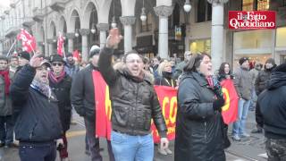 Torino manifestazione studenti e Fiom [upl. by Aidas]