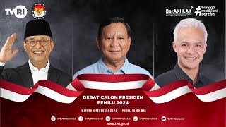 Siaran Nasional  Debat Kelima Calon Presiden PEMILU 2024 4 Februari 2024 [upl. by Alidus]