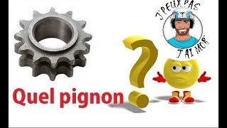 Pignon de Mobylette  le Pourquoi du comment [upl. by Rovaert]