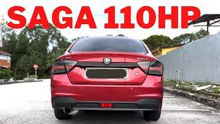 Proton Saga VVT 13 Manual 110HP 0 TO 100 Test [upl. by Darrelle]