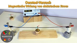 Oersted Versuch  Magnetische Wirkung von elektrischem Strom [upl. by Ifok]