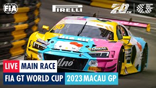 REPLAY  Main Race  FIA GT World Cup  Macau GP 2023 [upl. by Hemetaf609]