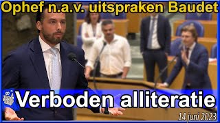 Ophef nav uitspraken Thierry Baudet over Kolonialisme  Tweede Kamer [upl. by Eednyl792]