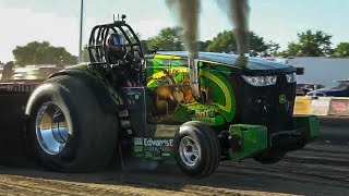 Tractor Pulling 2023 Super Stock Diesel Tractors Spencer Iowa [upl. by Kiker]