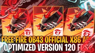 HOW TO DOWNLOAD FREE FIRE OB43 OFFICIAL X86 APK 🔥No lag⚡200 Fps [upl. by Shank664]