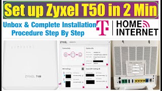 Zyxel T50 Complete Installation Step By Step Mobile Home Internet Unboxing Review Initial Setup Eng [upl. by Adnawot621]