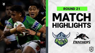 Canberra Raiders v Penrith Panthers  Match Highlights  Round 21 2022  NRL [upl. by Eronaele]