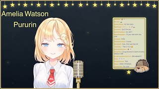 Amelia Watson  Pururin Singing  Debut Stream [upl. by Teodoro]