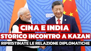 Cina e India rispristinate le relazioni diplomatiche [upl. by Yhtak]