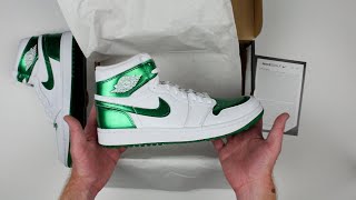 Air Jordan 1 High G Spikeless Golf Shoes  WhitePine Limited Edition Unboxing  GolfLockercom [upl. by Bigler]