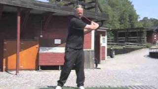 Swedish Golf Longdrive Champion High Speed Golf Swing at 240fps [upl. by Suoicerpal]