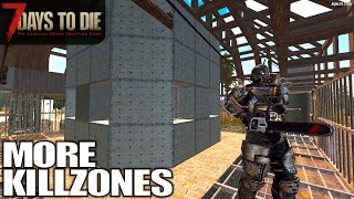 Forcing Zombies into Killzone  7 Days to Die  Alpha 18 Gameplay  E31 [upl. by Derfiniw777]