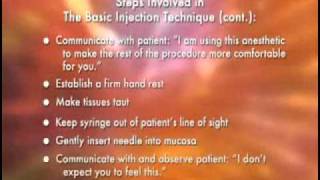 Medical Videos  Malameds Local Anesthesia  07 Basic Injection Techniqueflv [upl. by Maryjo6]