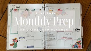 Preparing for June in my Happy Planner Dashboard Planner [upl. by Kcirad]