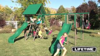 Lifetime Double Slide Deluxe Playset Earthtone [upl. by Eivi]