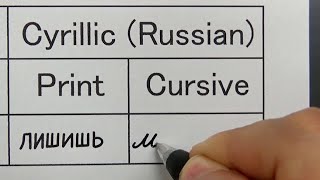 Cyrillic Russian cursive is very difficult to read [upl. by Eedahs789]