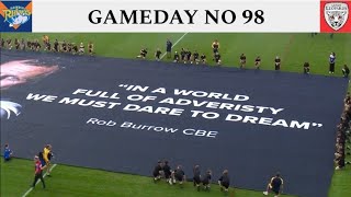 RUGBY LEAGUE PAYS TRIBUTE TO ROB BURROW  Leeds Rhinos vs Leigh Leopards  Gameday No 98 [upl. by Alaric942]