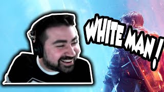 Angry Joe cant type in white man in Battlefield V  EA DICE SJW [upl. by Niamor377]