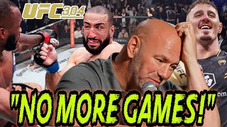 Dana White I’m never upping the fg bonuses again  UFC 304 Reaction [upl. by Shanahan]