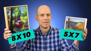 How to Frame Flat Panel Artwork in a 78quot Ampersand Floaterframe  Easy DIY Tutorial byChrisBreier [upl. by Siuol]