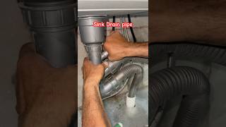 sink drain pipe fitting plumbing tipsshorts [upl. by Anaihk]