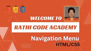 Create Navigation Menu  HTML CSS [upl. by Cassiani]