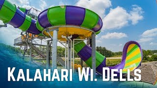 All Big Waterslides at Kalahari Resort Wisconsin Dells USA 2017 Edition [upl. by Daloris]