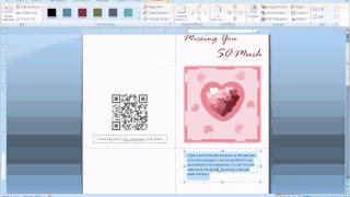 MS Word Tutorial PART 1  Greeting Card Template Inserting and Formatting Text Rotating Text [upl. by Velick]