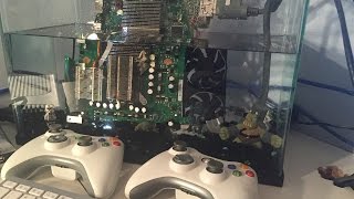 Mineral Oil Cooled Xbox 360  Gaming Test Part 2A [upl. by Huang]