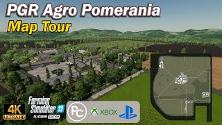 PGR Agro Pomerania  Map Tour  Farming Simulator 22 [upl. by Annayram]