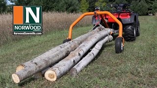 Norwood Log Skidding Arches amp Winches – SkidWinch SkidMate SkidLite amp LogHog – For ATVs amp tractors [upl. by Misti864]