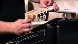 Deering Tech Changing Nylon Strings on a Solana 6 [upl. by Sej]