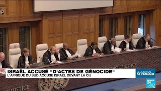 LAfrique du Sud accuse Israël quotdactes de génocidequot devant la CIJ • FRANCE 24 [upl. by Cox]