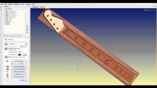 Bass Guitar on Aspire Vectric Traditional Jazz NBS by 3dcncguitars [upl. by Huba]