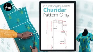 Easy amp simple Chudithar cutting and stitching in Tamil 3  Vibhas Fashion Pattern Maker [upl. by Loleta]