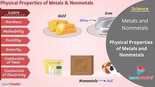 Metals and Nonmetals Class 8 Science  Physical Properties of Metals and Nonmetals [upl. by Jerrilyn]