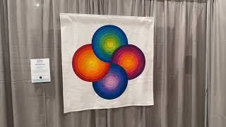 Its QuiltCon Day 2 Enjoy this quiet tour of some of the quilts here Cary Quilting Co 22324 [upl. by Kcirdde866]