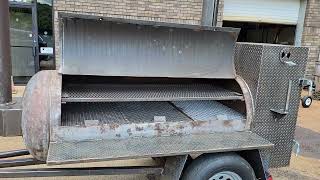 Question paint or oilseed oil Bbq Pitmaster Competition BBQ Smoker Grill Trailer FOR SALE rentals [upl. by Eornom]