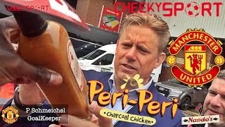 Man Utd players sign Nandos Peri Peri sauce bottle [upl. by Atiuqam]