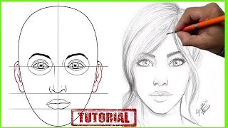 COMO DIBUJAR UN ROSTRO PASO A PASO [upl. by Sergei]