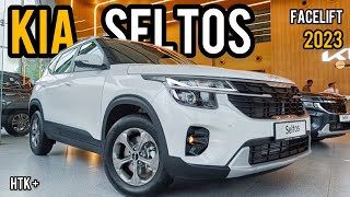 Kia Seltos 2023  Big Updates More Safer Improved Suspension amp More  Walkaround with Road Price [upl. by Server318]