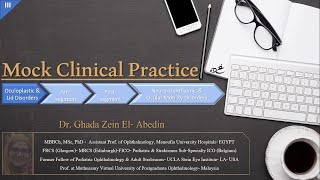 3 Mock Clinical Practice  FRCS Ophthalmology quotGlasgowquot Final Exam II Proptosis amp Dystopia [upl. by Laresa]