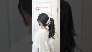 Easy way to achieve high ponytail with a clawclip  hair tie ponytailhairstyle clawclip hair [upl. by Latsyrcal]