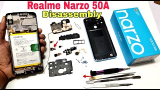 Realme Narzo 50A Disassembly  Teardown  How To Open Realme Narzo 50A  All Internal Parts [upl. by Ylram177]